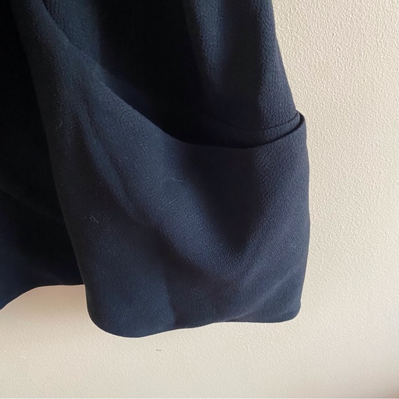 Aritzia Wilfred Chavelier Blazer Black Size 10 Japanese Crepe Pockets Unlined - Picture 8 of 15